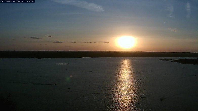 Lake Travis webcam, September 6, 2015 6:40 PM CT