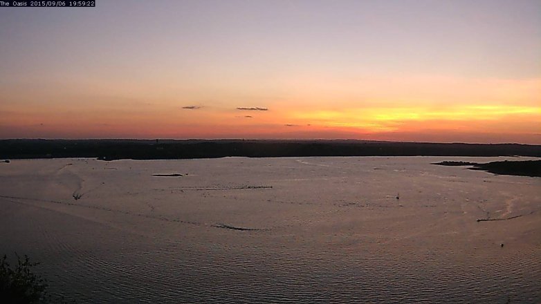 Lake Travis webcam, September 6, 2015 7:05 PM CT