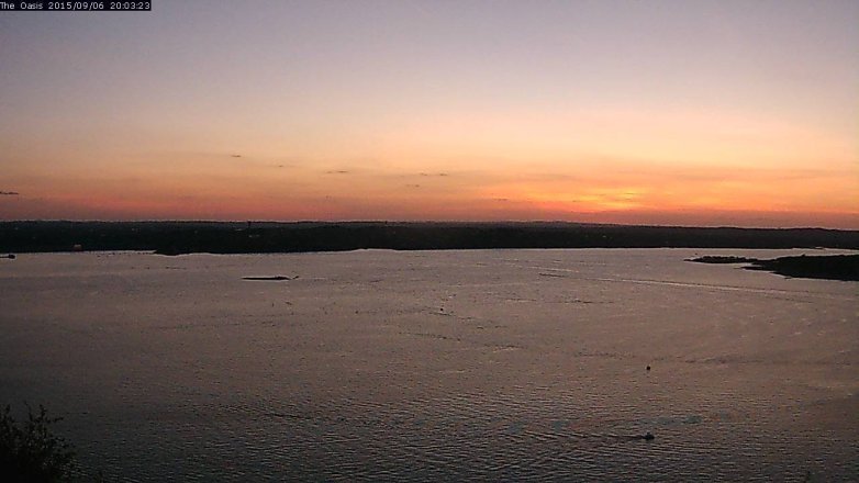 Lake Travis webcam, September 6, 2015 7:10 PM CT