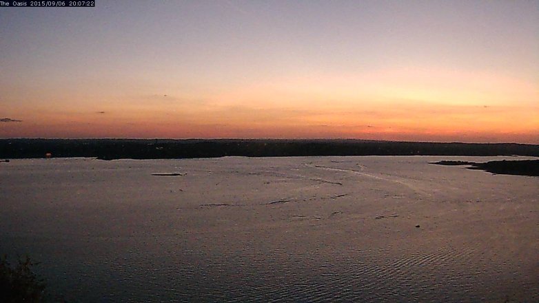 Lake Travis webcam, September 6, 2015 7:15 PM CT