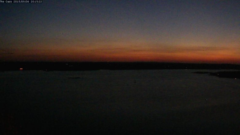 Lake Travis webcam, September 6, 2015 7:20 PM CT