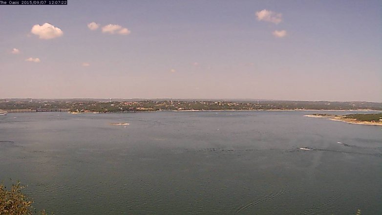 Lake Travis webcam, September 7, 2015 11:15 AM CT