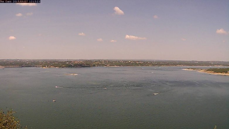 Lake Travis webcam, September 7, 2015 11:20 AM CT