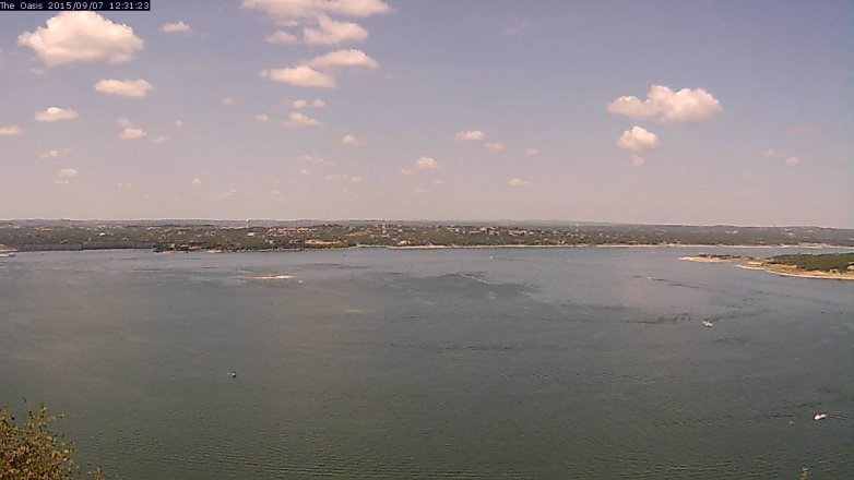 Lake Travis webcam, September 7, 2015 11:35 AM CT