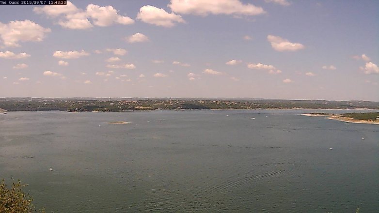 Lake Travis webcam, September 7, 2015 11:50 AM CT