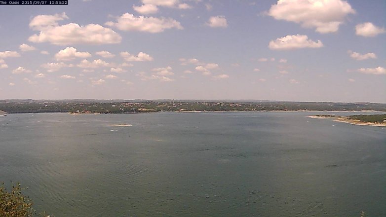 Lake Travis webcam, September 7, 2015 12:00 PM CT