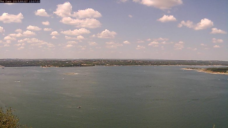 Lake Travis webcam, September 7, 2015 12:15 PM CT