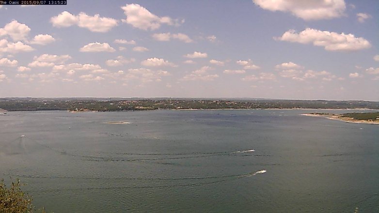 Lake Travis webcam, September 7, 2015 12:20 PM CT