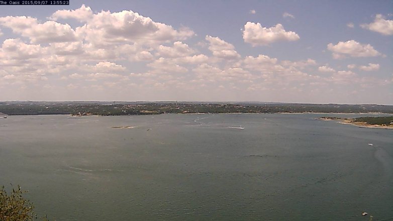 Lake Travis webcam, September 7, 2015 1:00 PM CT