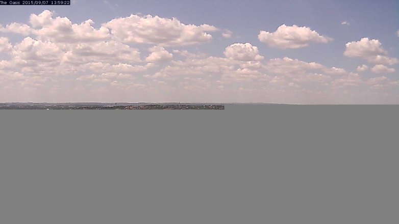 Lake Travis webcam, September 7, 2015 1:05 PM CT