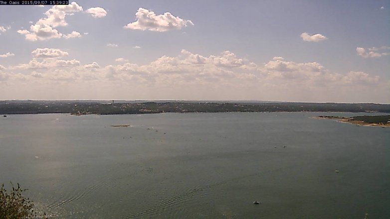 Lake Travis webcam, September 7, 2015 2:45 PM CT