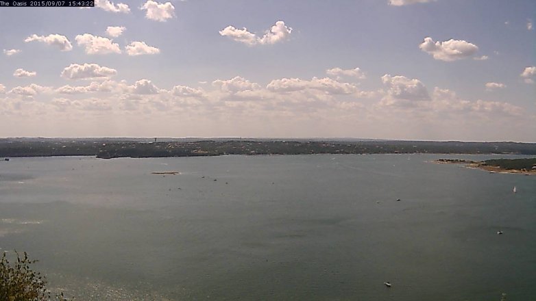 Lake Travis webcam, September 7, 2015 2:50 PM CT