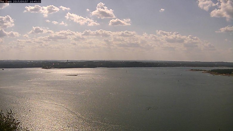 Lake Travis webcam, September 7, 2015 3:50 PM CT