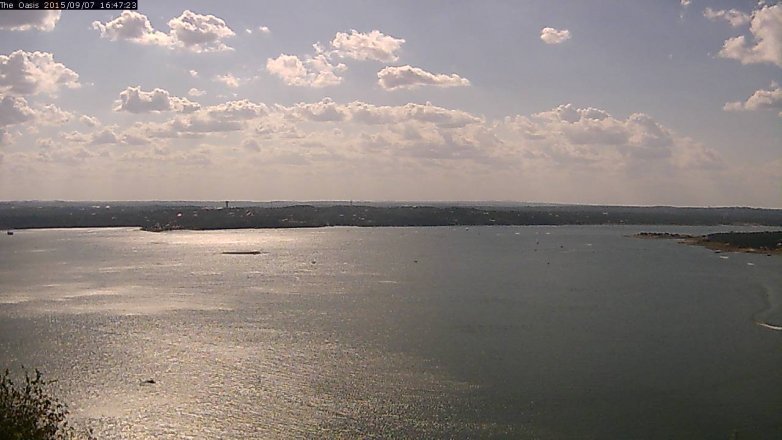 Lake Travis webcam, September 7, 2015 3:55 PM CT