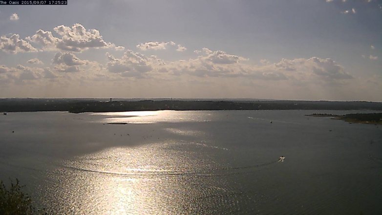 Lake Travis webcam, September 7, 2015 4:30 PM CT