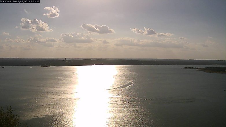 Lake Travis webcam, September 7, 2015 5:00 PM CT