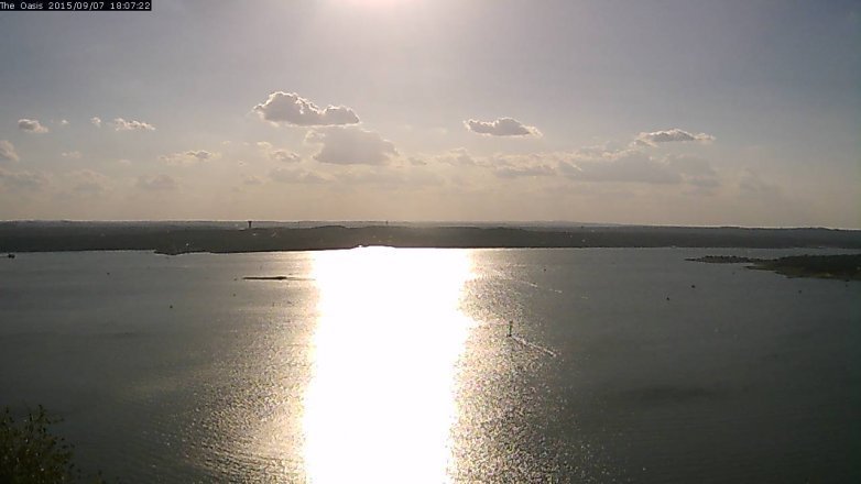Lake Travis webcam, September 7, 2015 5:15 PM CT