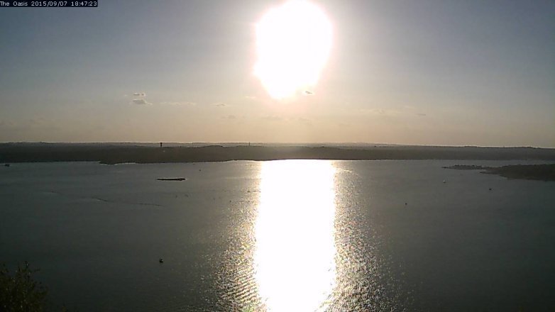 Lake Travis webcam, September 7, 2015 5:55 PM CT