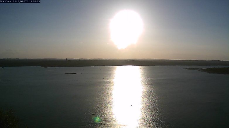 Lake Travis webcam, September 7, 2015 6:05 PM CT
