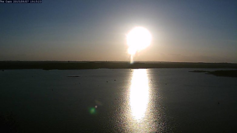 Lake Travis webcam, September 7, 2015 6:20 PM CT