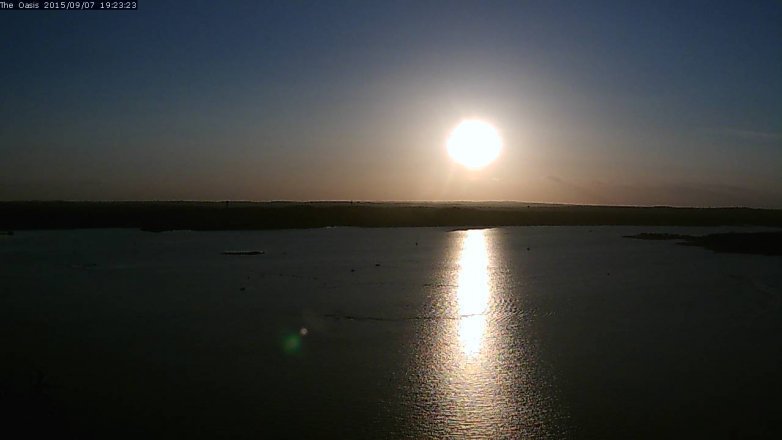Lake Travis webcam, September 7, 2015 6:30 PM CT