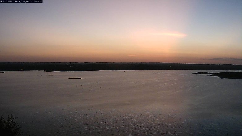 Lake Travis webcam, September 7, 2015 7:10 PM CT