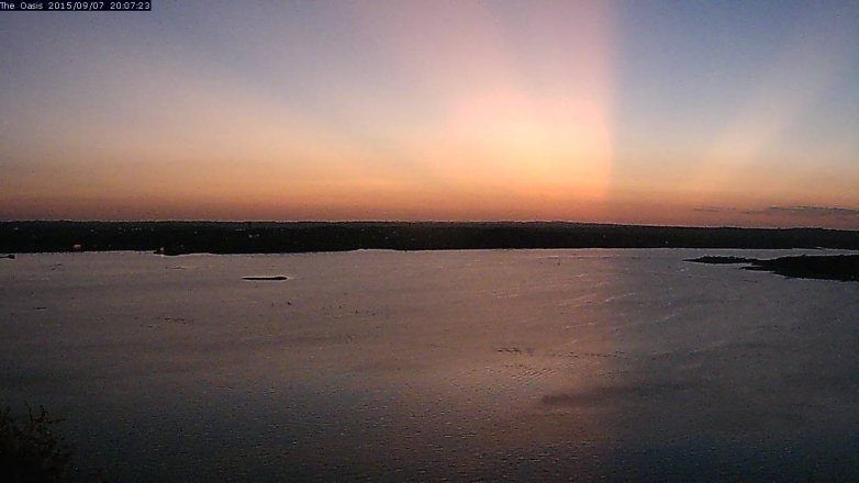 Lake Travis webcam, September 7, 2015 7:15 PM CT