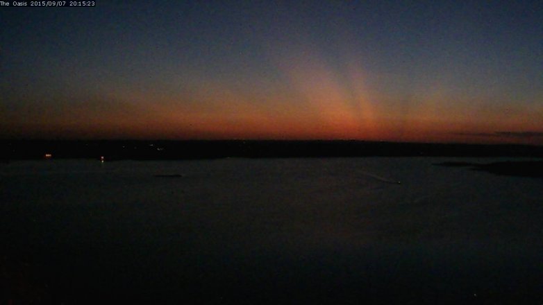 Lake Travis webcam, September 7, 2015 7:20 PM CT