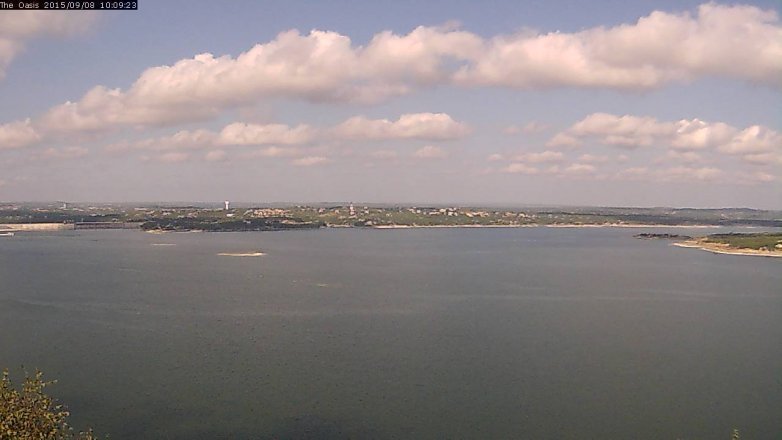 Lake Travis webcam, September 8, 2015 9:15 AM CT