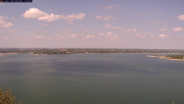 Lake Travis webcam, September 8, 2015 10:45 AM CT