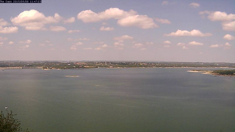 Lake Travis webcam, September 8, 2015 10:55 AM CT