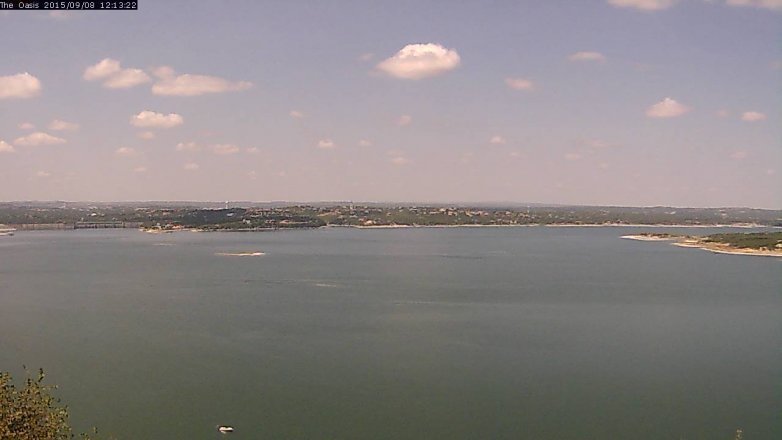 Lake Travis webcam, September 8, 2015 11:20 AM CT