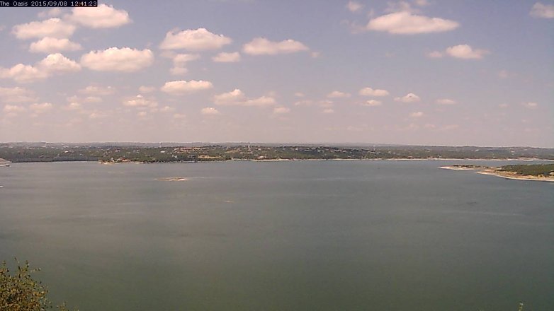 Lake Travis webcam, September 8, 2015 11:50 AM CT