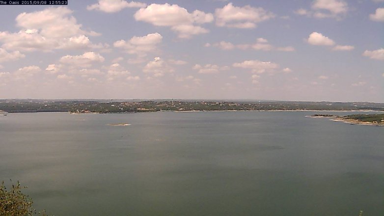 Lake Travis webcam, September 8, 2015 12:05 PM CT