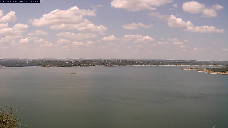 Lake Travis webcam, September 8, 2015 12:10 PM CT
