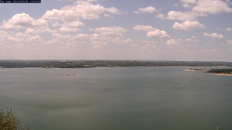 Lake Travis webcam, September 8, 2015 1:00 PM CT