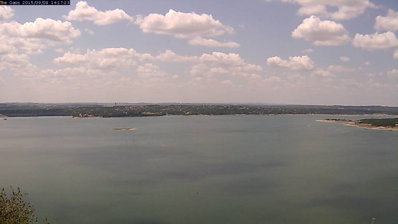 Lake Travis webcam, September 8, 2015 1:25 PM CT