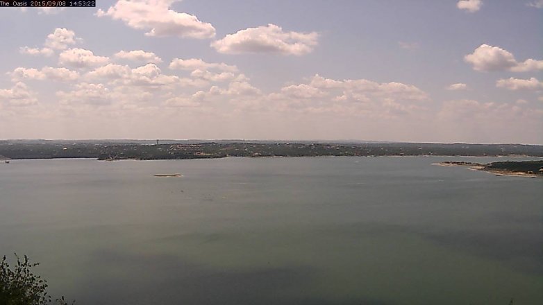 Lake Travis webcam, September 8, 2015 2:00 PM CT