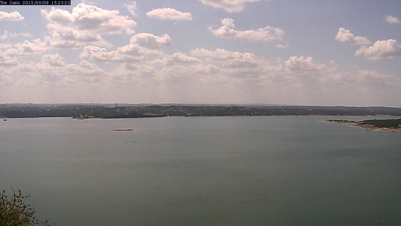 Lake Travis webcam, September 8, 2015 2:30 PM CT
