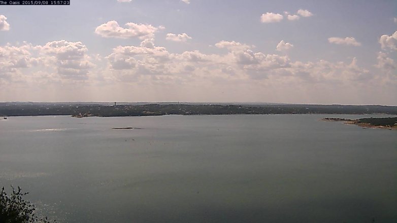 Lake Travis webcam, September 8, 2015 3:05 PM CT