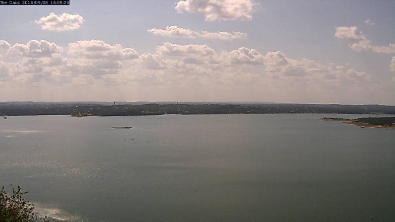 Lake Travis webcam, September 8, 2015 3:10 PM CT