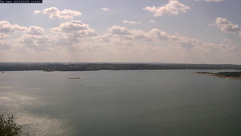 Lake Travis webcam, September 8, 2015 3:15 PM CT