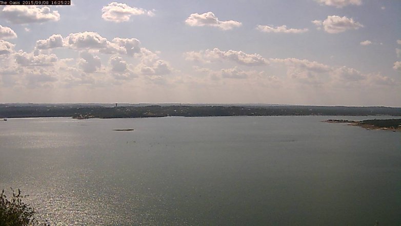 Lake Travis webcam, September 8, 2015 3:30 PM CT