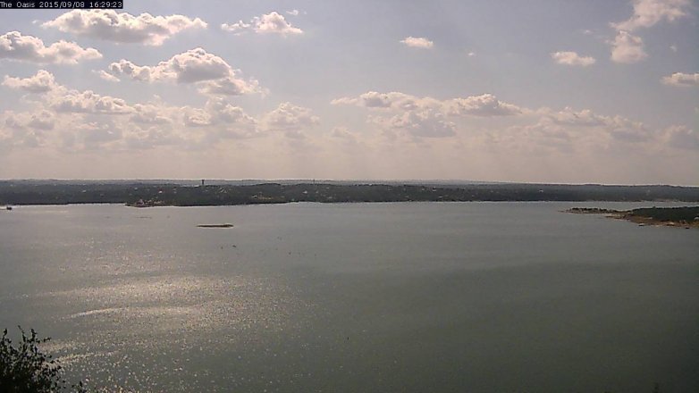 Lake Travis webcam, September 8, 2015 3:35 PM CT