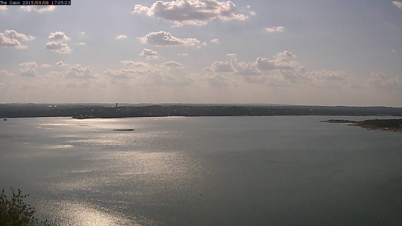 Lake Travis webcam, September 8, 2015 4:10 PM CT