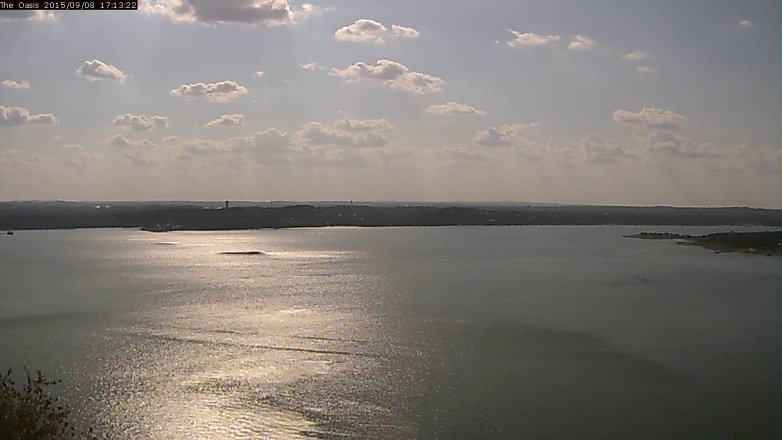 Lake Travis webcam, September 8, 2015 4:20 PM CT