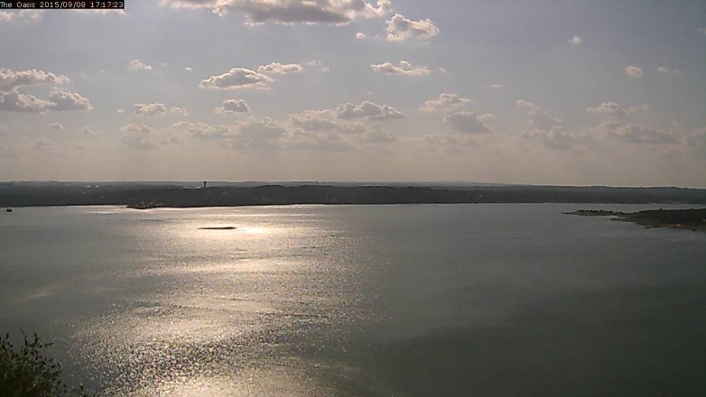 Lake Travis webcam, September 8, 2015 4:25 PM CT