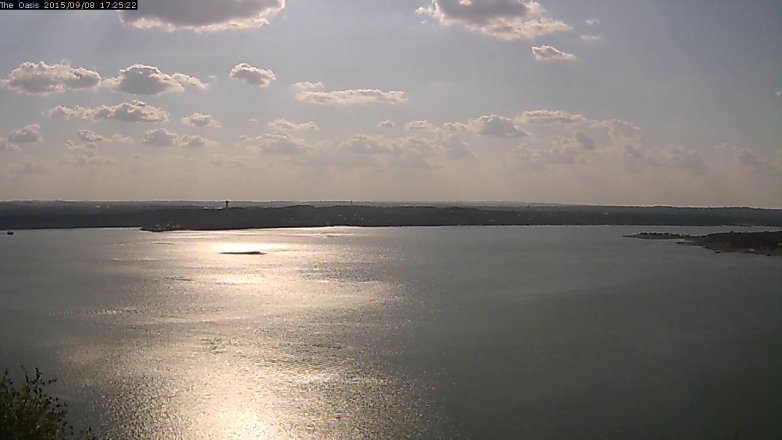 Lake Travis webcam, September 8, 2015 4:30 PM CT