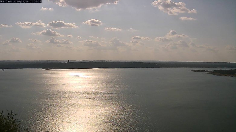 Lake Travis webcam, September 8, 2015 4:35 PM CT