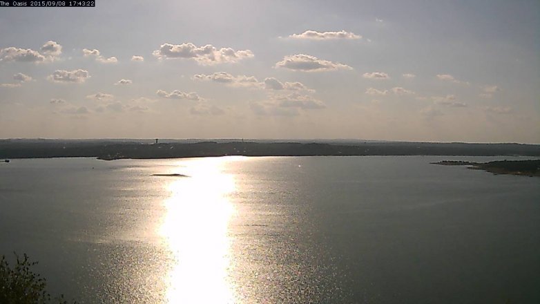 Lake Travis webcam, September 8, 2015 4:50 PM CT